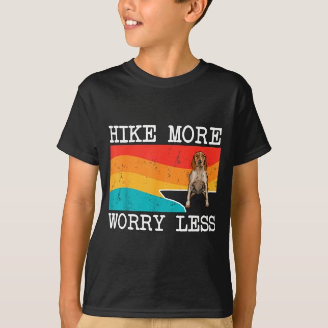 Vandra mer oroa dig mindre amerikansk engelsk coon t shirt (Framsida)