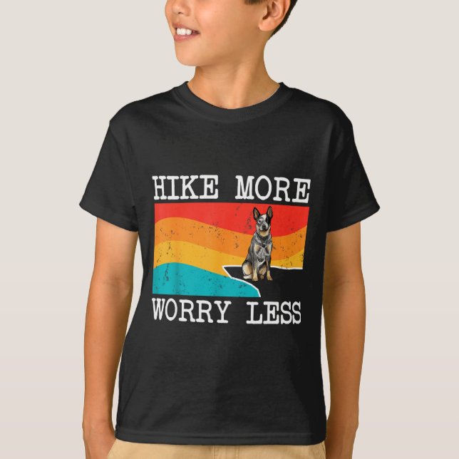 Vandra mer oroa dig mindre australiensisk boskapsh t shirt (Framsida)