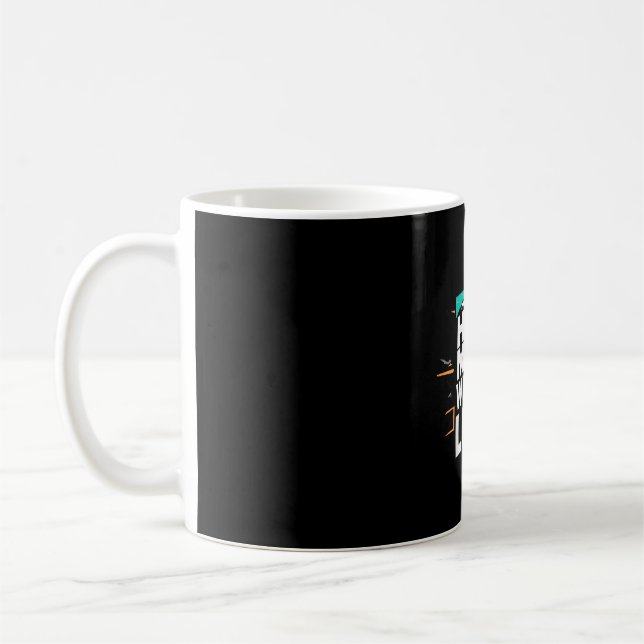 Vandra mer oroa dig mindre rolig cool motiverande kaffemugg (Vänster)