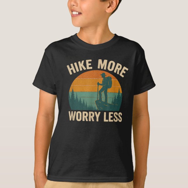 Vandra mer oroa dig mindre rolig vandring  t shirt (Framsida)