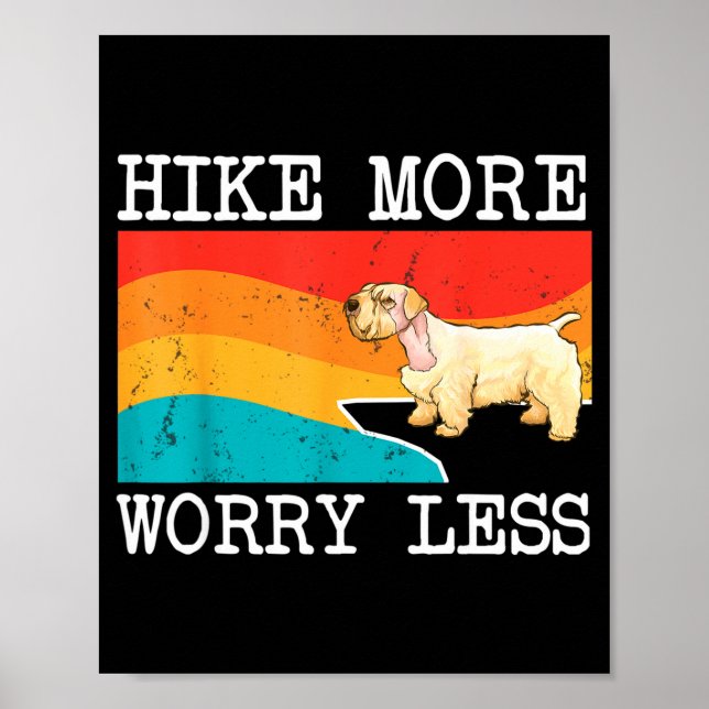 Vandra mer oroa dig mindre Sealyham-terrier-grafik Poster (Framsidan)