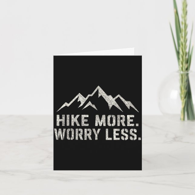 Vandra mer oroa dig mindre vandring berg motto kort (Framsida)