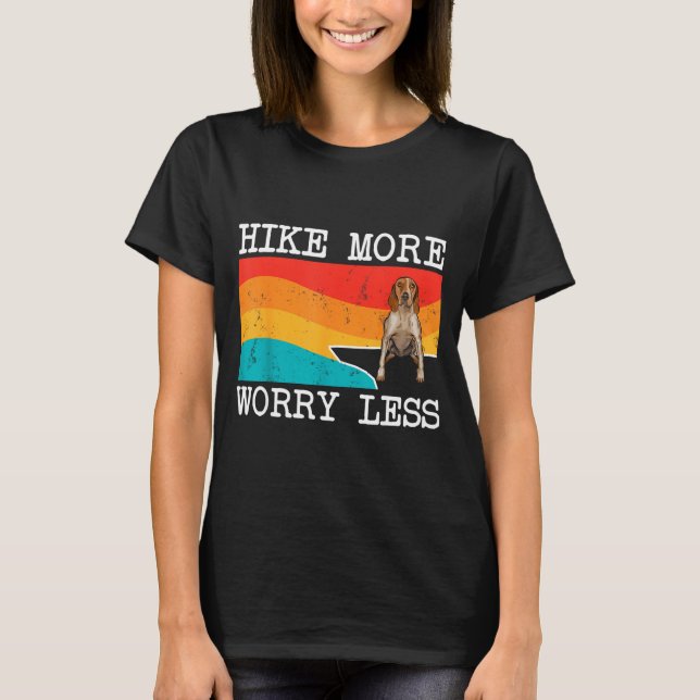 Vandra mer oroa mindre amerikansk engelsk coonhoun t shirt (Framsida)
