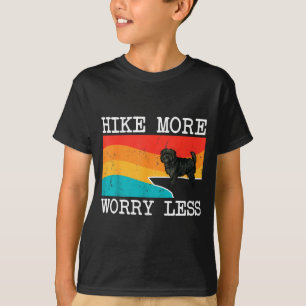 Vandra mer oroa mindre apincher grafisk vandring t shirt
