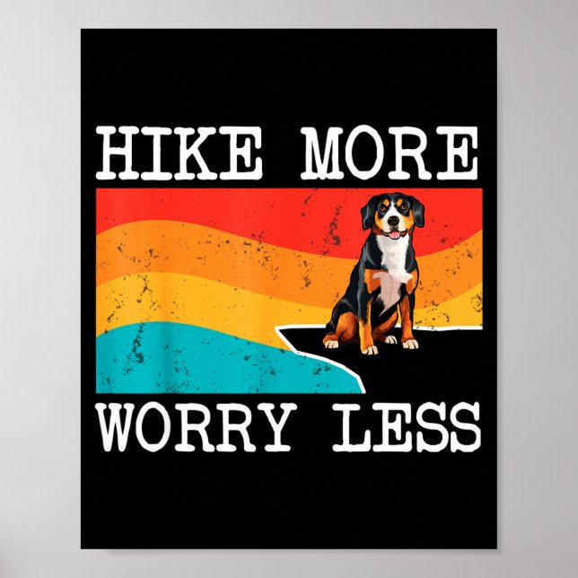 Vandra mer oroa mindre entlebucher mountain dog poster (Framsidan)