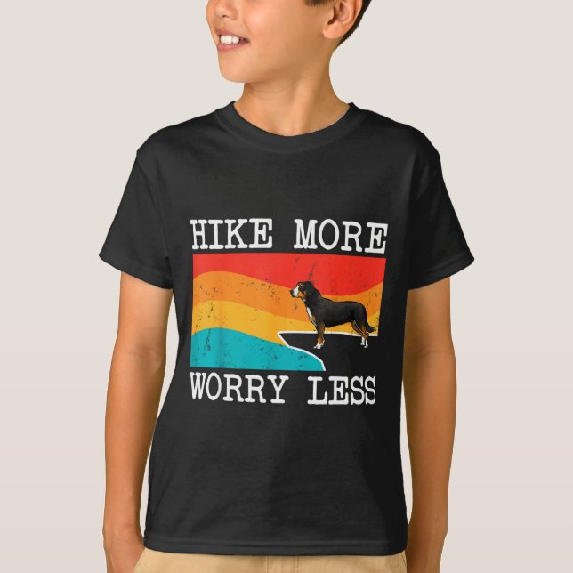 Vandra mer oroa mindre entlebucher mountain dog t shirt (Framsida)