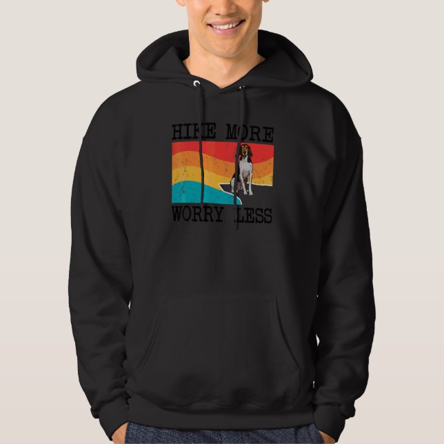Vandra Mer Oroväsen Mindre Treeing Walker Coonhoun Hoodie (Framsida)