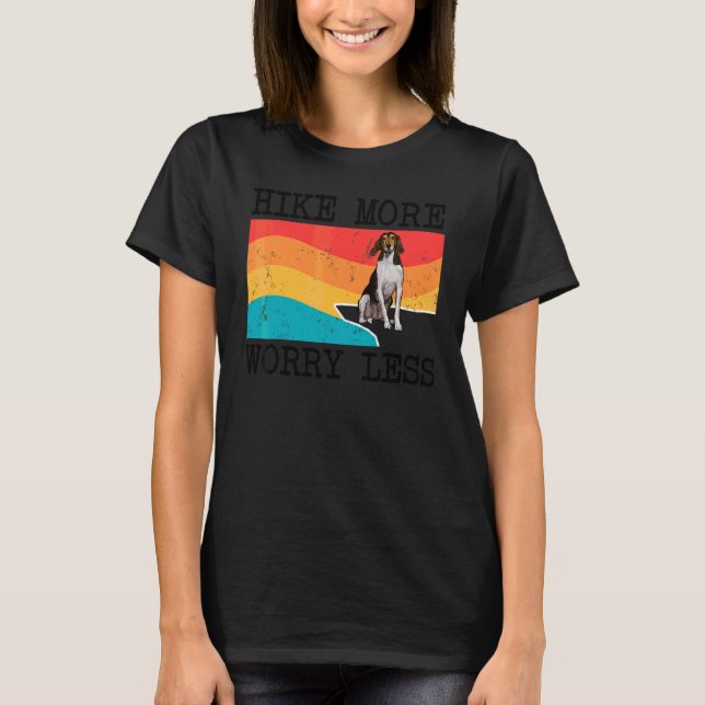 Vandra Mer Oroväsen Mindre Treeing Walker Coonhoun T Shirt (Framsida)