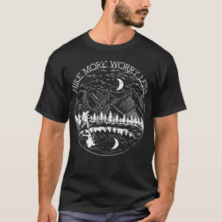 Vandra Mer Oroväxla Mindre Rolig Natur Berg Resa T Shirt