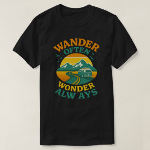 Vandra ofta, undra alltid - Retro-resecitat , T Shirt