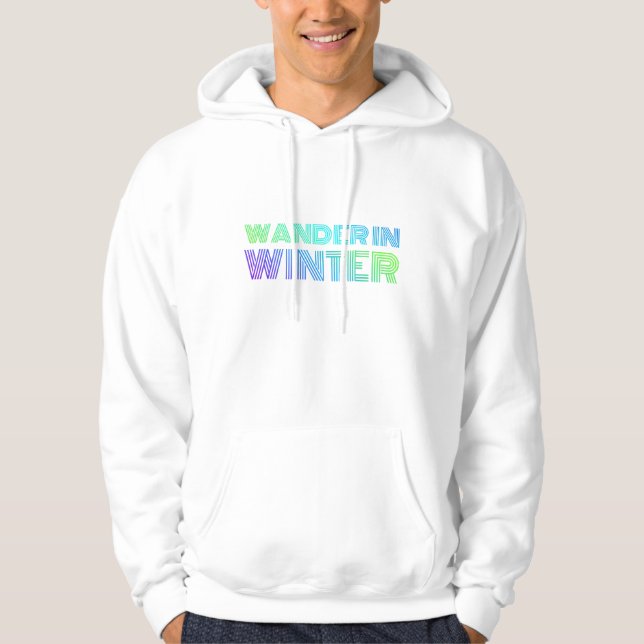 Vandra om vintern hoodie (Framsida)