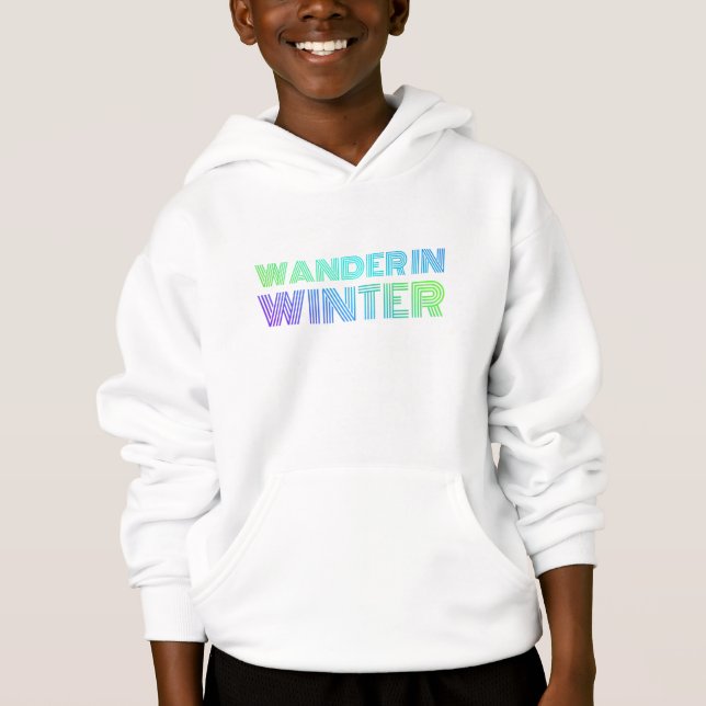 Vandra på vintern t shirt (Framsida)