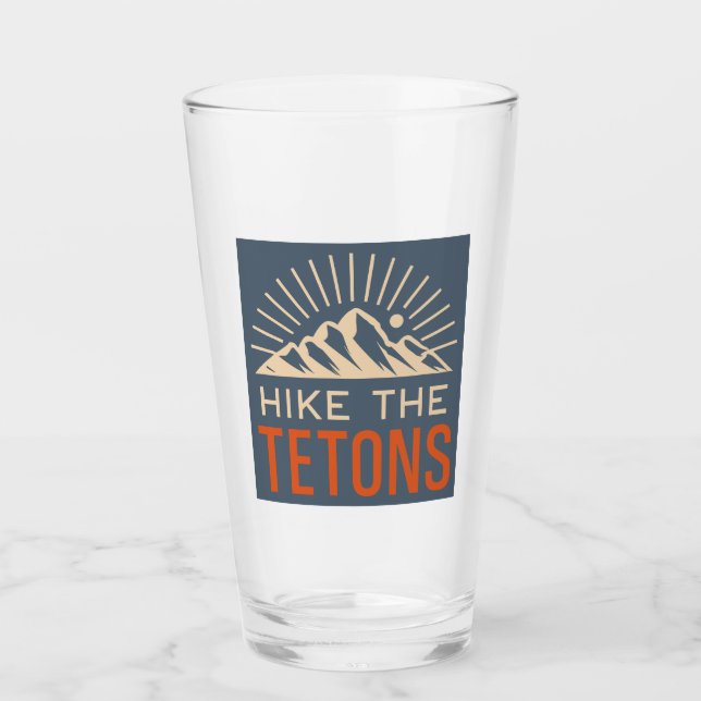 Vandra Tetons Soluppgång Glaskopp (Framsida)