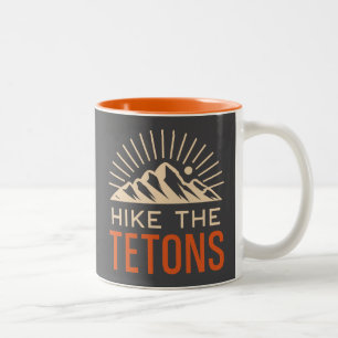 Vandra Tetons Soluppgång Två-Tonad Mugg