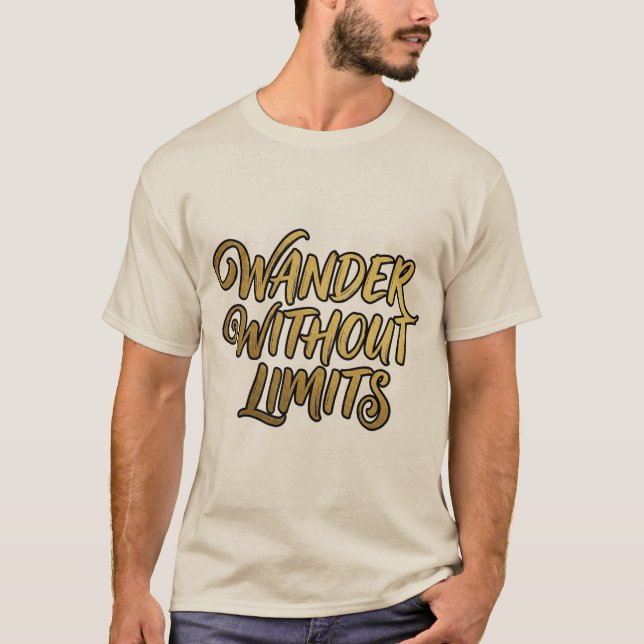 Vandra Utan Gränser T Shirt (Framsida)