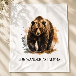 Vandrande Alpha Fireside Retreat-stil Fleecefilt