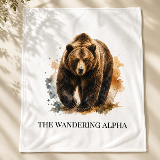 Vandrande Alpha Fireside Retreat-stil Fleecefilt