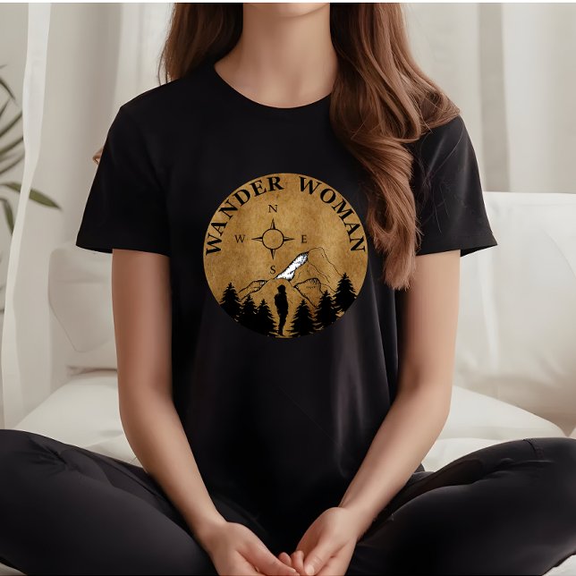 vandrande kvinnlig vintage t shirt (Skapare uppladdad)
