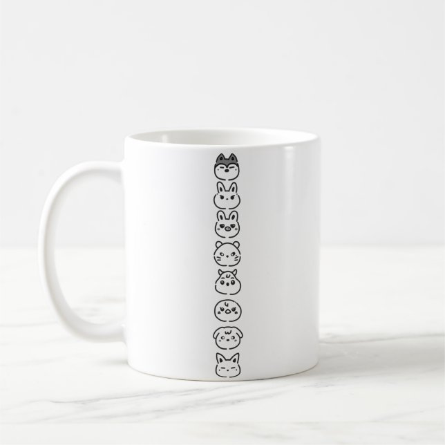 Vandrande Skzoo-ikoner Kaffemugg (Vänster)