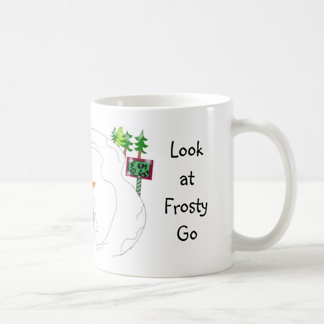 Vandrande snömannen kaffemugg (Höger)