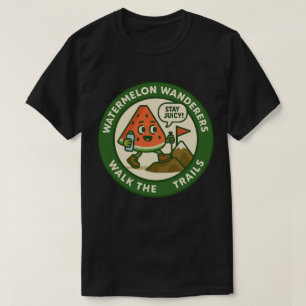 Vandrande Vattenmelonvandrare På Stigarna T Shirt