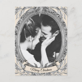 Vandrandekort för julklapp i Helgdag Löv Helg Vykort