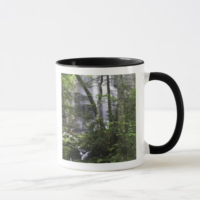 Vandrare beundrar Falls Branch Falls Mugg (Höger)