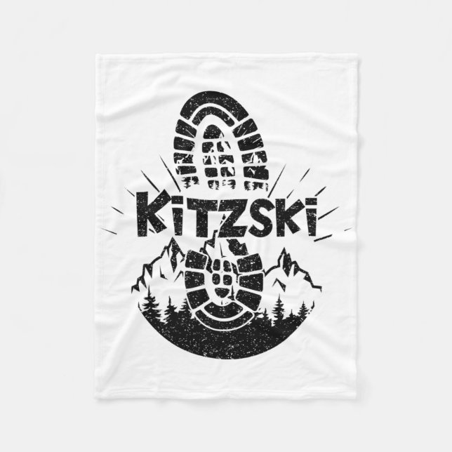 Vandrare Kitzski Tyrol Österrike Semester  Fleecefilt (Framsidan)