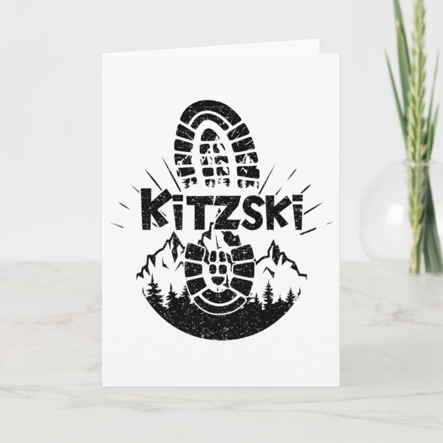 Vandrare Kitzski Tyrolen Österrike Semester  Kort (Framsida)