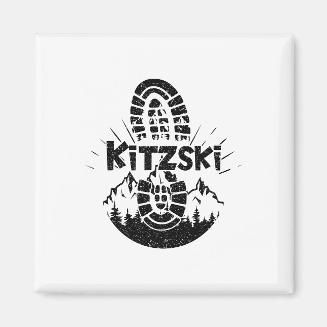 Vandrare Kitzski Tyrolen Österrike Semester  Magnet (Framsidan)