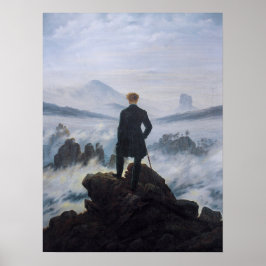 Vandrare ovanför dimhavet – Friedrich Poster
