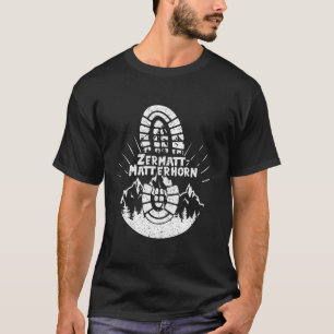 Vandrare Zermatt-problemhorn Schweiz Vandring Seme T Shirt