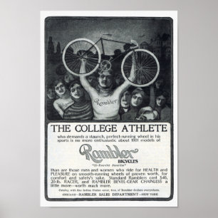 Vandrarecykelannonsering Circa 1901 Poster