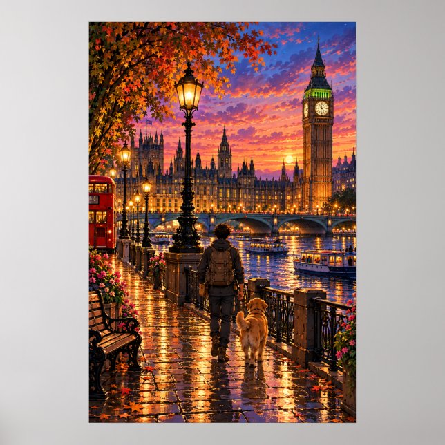Vandraren London Poster (Framsidan)