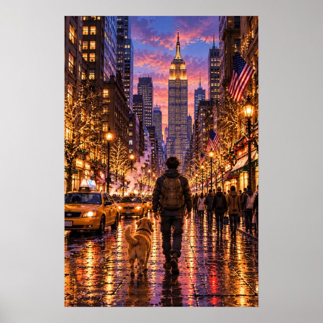 Vandraren New York Poster (Framsidan)