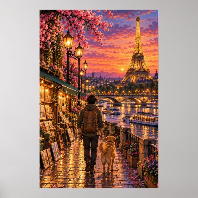 Vandraren Paris Poster (Framsidan)