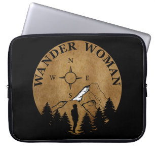 vandrarkvinnlig vandring laptop fodral