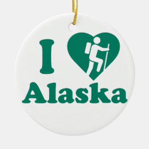 Vandring Alaska Julgransprydnad Keramik