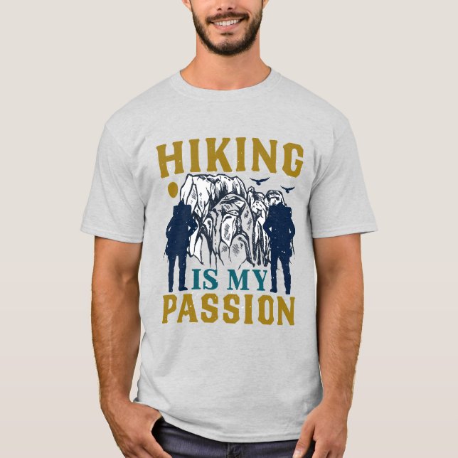 Vandring är min passion T-shirt (Framsida)