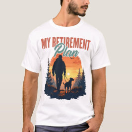 Vandring är min pensionsplan Rolig vandring pensio T Shirt