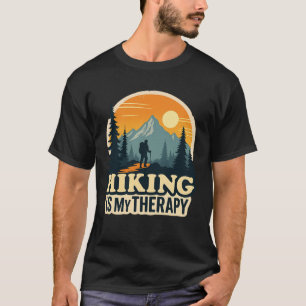 Vandring är min terapi Vintage T-shirt design