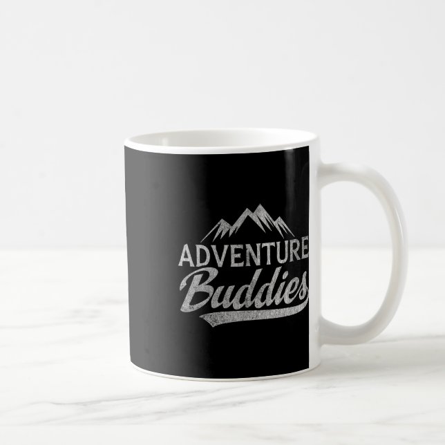 Vandring Berg Äventyr Kompisar Par  Kaffemugg (Höger)