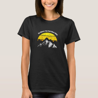 Vandring Berg Grafisk Atletisk Utomhus Träning A T Shirt