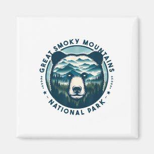 Vandring Camping Great Smoky Mountains Nationalpar Magnet