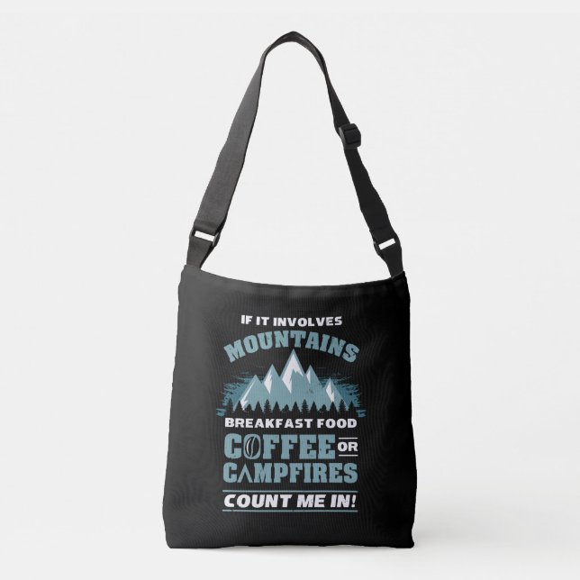 Vandring Camping Kaffe Axelväska (Framsida)