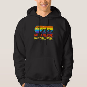 Vandring Camping Retro stil Mesa Verde National Pa Hoodie