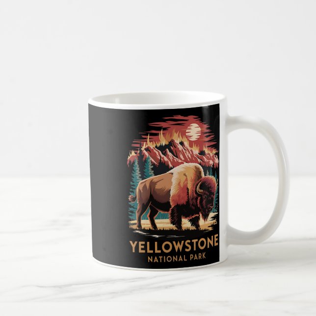 Vandring Camping Utforska Yellowstone National Par Kaffemugg (Höger)