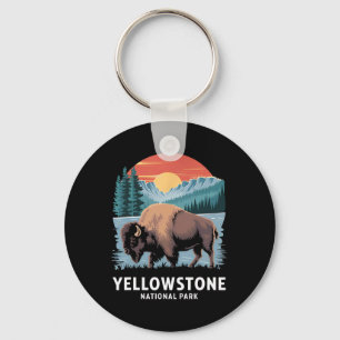Vandring Camping Yellowstone Nationalpark Vilda dj Nyckelring
