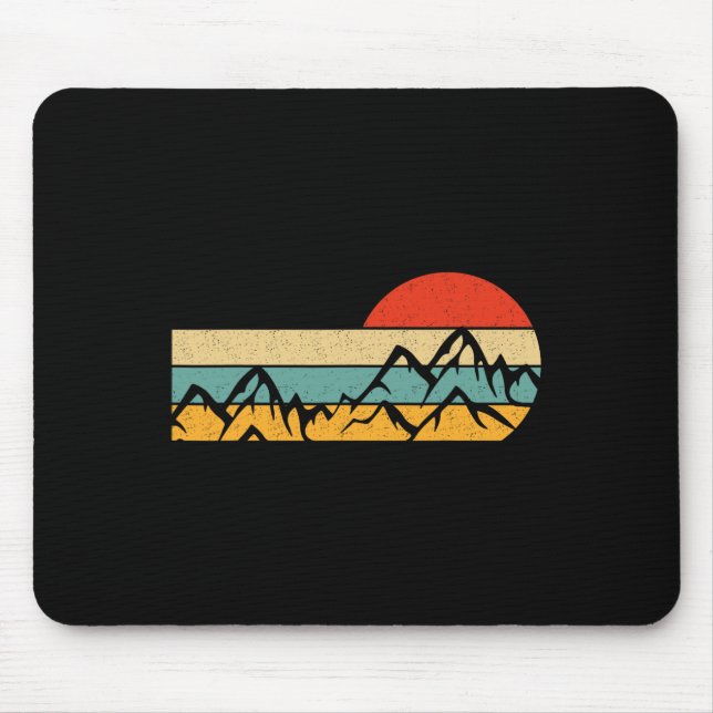 Vandring Design Män Skog Retro Utomhus Berg H Musmatta (Framsidan)