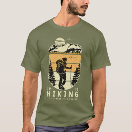Vandring Det är Billigare Än Terapi T Shirt